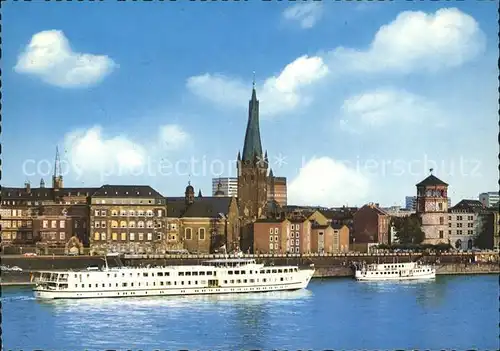 Motorschiffe Duesseldorf Rathausufer  Kat. Schiffe