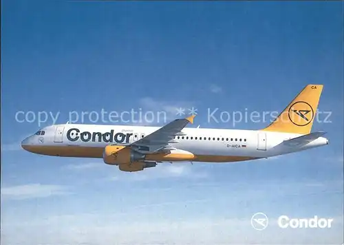 Flugzeuge Zivil Condor Airbus 320 Kat. Airplanes Avions