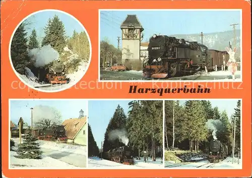 Lokomotive Harzquerbahn Einfahrt Tiefenbachmuehle Ilfeld Bhanhof Sorge Kat. Eisenbahn