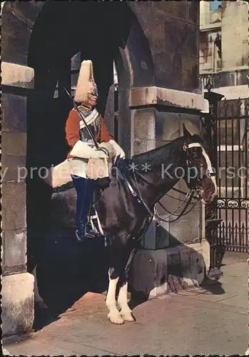 Leibgarde Wache Horse Guard Whitehall London  Kat. Polizei