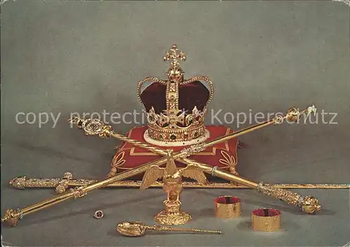 Krone Koenigshaeuser St. Edward's Crown Ampulla Anointing Spoon Coronation Ring  / Koenigshaeuser /