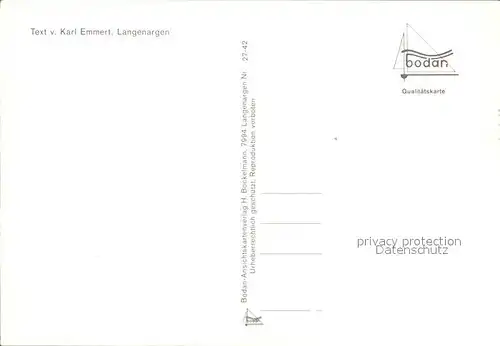 Liederkarte Antwort auf das Lied der Schwaben Karl Emmert Kat. Musik