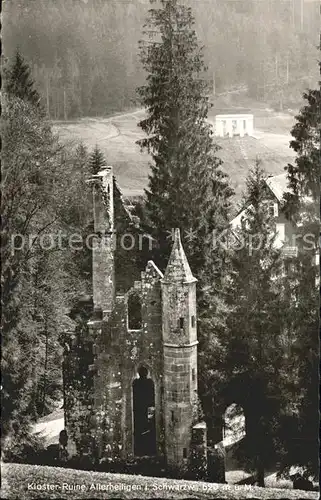 Schwarzwald Kloster Ruine Allerheiligen Kat. Regionales