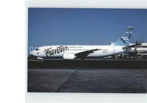 Flugzeuge Zivil Frontier Swimming Dolphin Colours Boeing 737 300 N307FL  Kat. Airplanes Avions