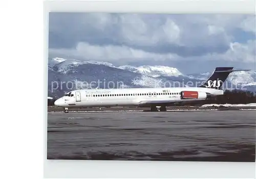 Flugzeuge Zivil SAS McDDouglas MD 87 SE DMA cn 53009  Kat. Airplanes Avions