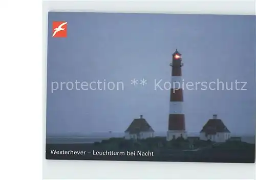 Leuchtturm Lighthouse Westerhever SPD Bundestagsabgeordneter Manfred Opel Kat. Gebaeude