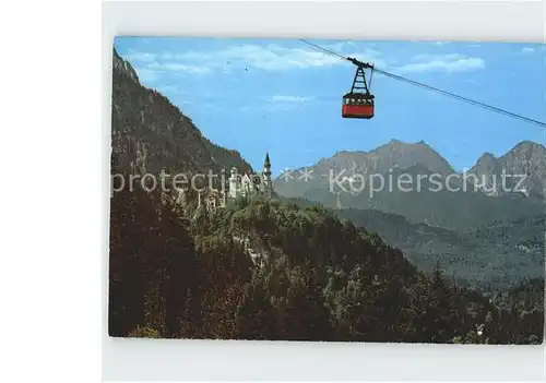 Seilbahn Tegelberg Schwangau Fuessen Koenigsschloss Neuschwanstein Kat. Bahnen