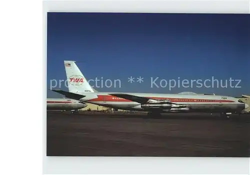 Flugzeuge Zivil TWA B 707 331 N18702 Kat. Airplanes Avions