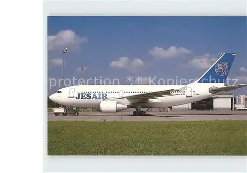 Flugzeuge Zivil JESAir Airbus A 310 222 B 2303 c n N419 Kat. Airplanes Avions