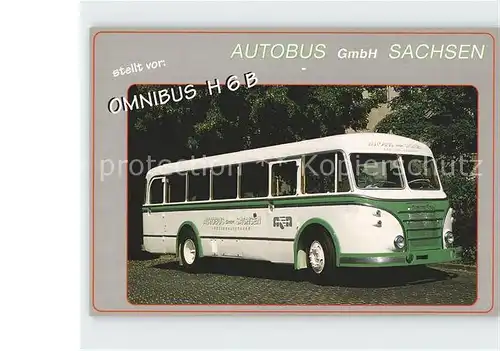 Omnibus Autobus H 6 B Sachsen  Kat. Autos