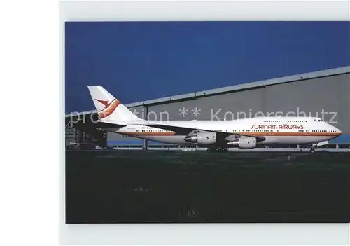 Flugzeuge Zivil Surinam Airways Boeing 747 306 PH BUW c n 23508 657 Kat. Airplanes Avions