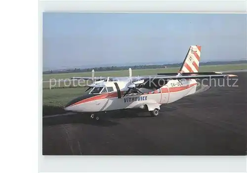 Flugzeuge Zivil Vitkovice L 410 A OK DDX c n 730301 Kat. Airplanes Avions