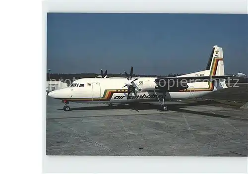 Flugzeuge Zivil Air Zimbabwe Fokker 50 PH ARD  Kat. Airplanes Avions
