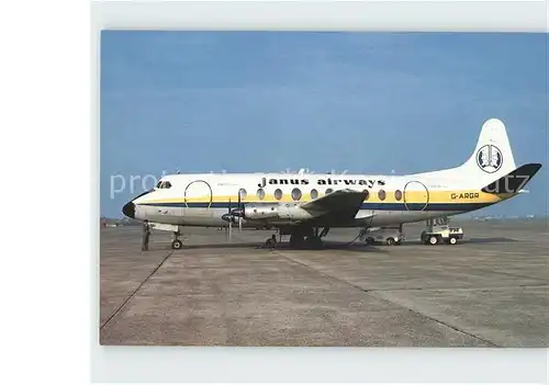 Flugzeuge Zivil Janus Airways Vickers Viscount 708 G ARGR cn 14 Kat. Airplanes Avions