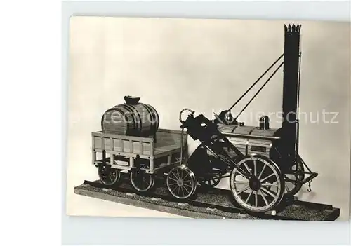 Lokomotive Rocket George Stephenson Verkehrsmuseum Dresden  Kat. Eisenbahn