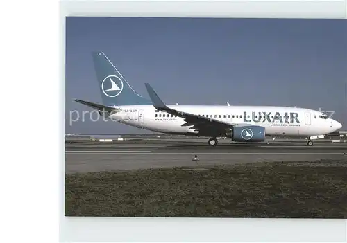 Flugzeuge Zivil Luxair Luxembourg Airlines Boeing B737 7C9 LX LGR  Kat. Airplanes Avions