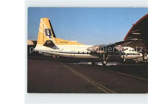 Flugzeuge Zivil Air Queensland Fokker F 27 200 VH FNW c n 10254 Kat. Airplanes Avions