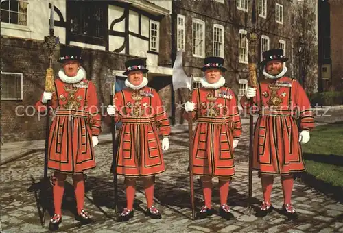 Leibgarde Wache Yeoman Warders Tower of London  Kat. Polizei