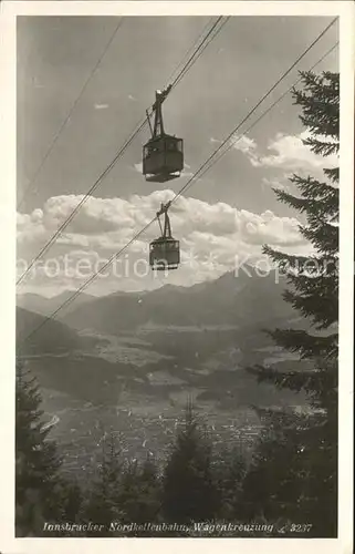 Seilbahn Innsbruck Nordkettenbahn Wagenkreuzung Kat. Bahnen