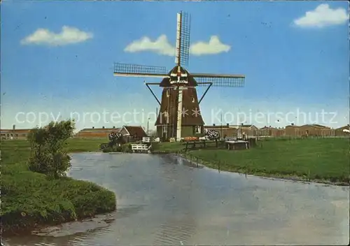 Windmuehle Uitgeest Molen De Zien Kat. Gebaeude und Architektur