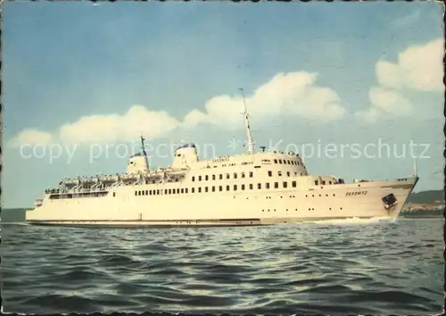 Faehre Eisenbahnfaehrschiff MS Sassnitz Kat. Schiffe