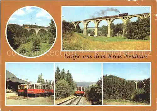 Eisenbahn Ernstthal Viadukt Lichte Lauscha Kat. Eisenbahn