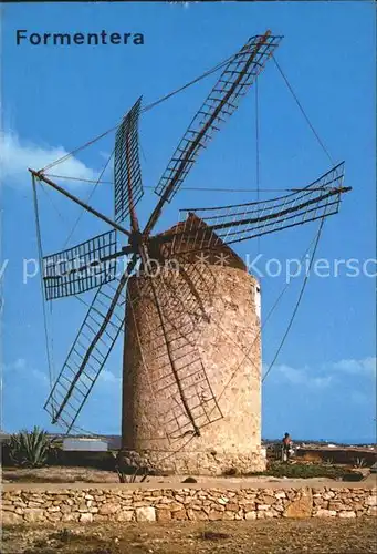 Windmuehle Formentera Molino de viento  Kat. Gebaeude und Architektur