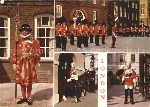 Leibgarde Wache Queen s Guard Horse Guards Yeoman Warder London Kat. Polizei