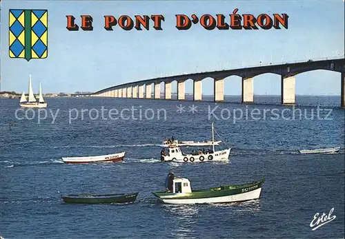 Bruecken Bridges Ponts Ile d Oleron Viaduc Oleron Continent Boote