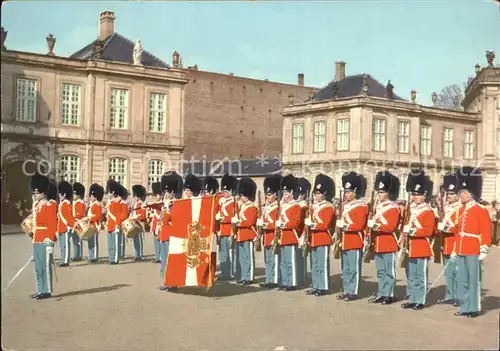 Leibgarde Wache Copenhagen Royal Guard Amalienborg Palace  Kat. Polizei