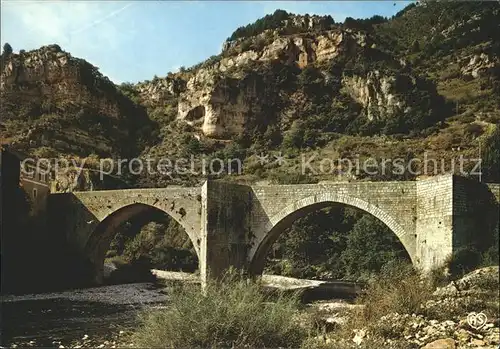 Bruecken Bridges Ponts Pont sur le Tarn St Enimie 