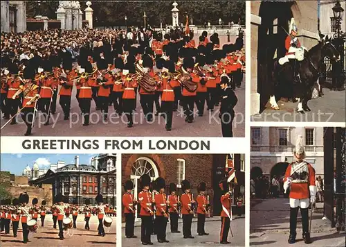 Leibgarde Wache Horseguards Guards Band London  Kat. Polizei