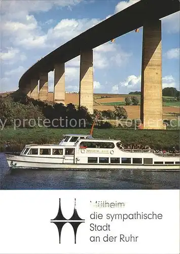 Motorschiffe Muelheim an der Ruhr Ruhrtalbruecke  Kat. Schiffe