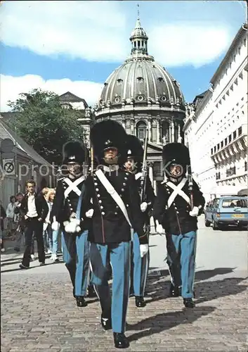 Leibgarde Wache Royal Guard Marble Church Copenhagen  Kat. Polizei