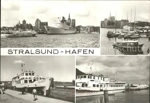 Motorschiffe Faehre Stralsund Hafen Kat. Schiffe