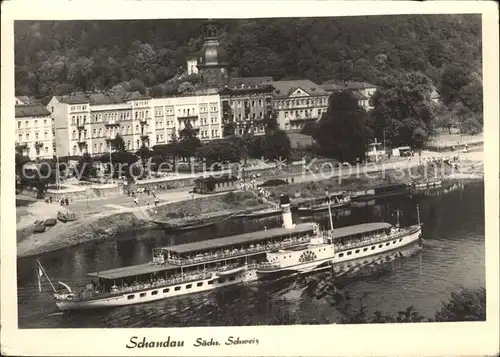 Dampfer Seitenrad Dresden Schandau Saechsische Schweiz Kat. Schiffe