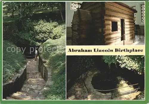 Politiker Abraham Lincoln Birthplace Hodgenville Kentucky  Kat. Politik