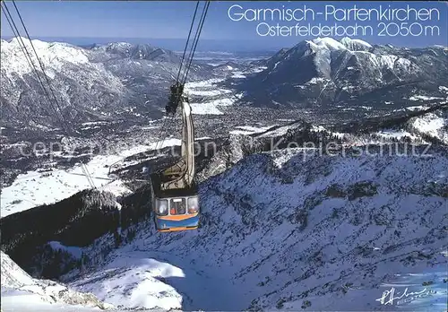 Seilbahn Osterfelder Garmisch Partenkirchen Kreuzeck Loisachtal Wank Kat. Bahnen