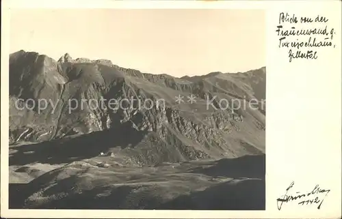 Zillertal Blick von der Frauenwand zum Tuxerjochhaus Kat. Regionales