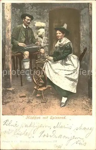 Spinnrad Zither Trachten  Kat. Handwerk