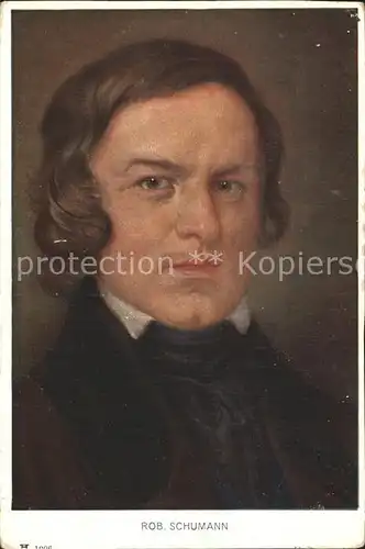 Verlag Ackermann Kuenstlerpostkarte Nr. 1906 H. Best Robert Schumann Komponist / Verlage /