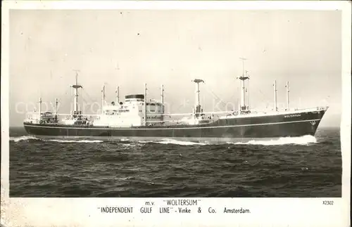 Schiffe M.V. Woltersum Kat. Schiffe