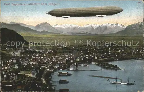 Zeppelin Luftschiff Graf Zeppelin Bregenz Kat. Flug