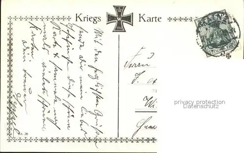 Wilhelm II Kaisers Abschied von den Seinen Kriegskarte Kat. Persoenlichkeiten