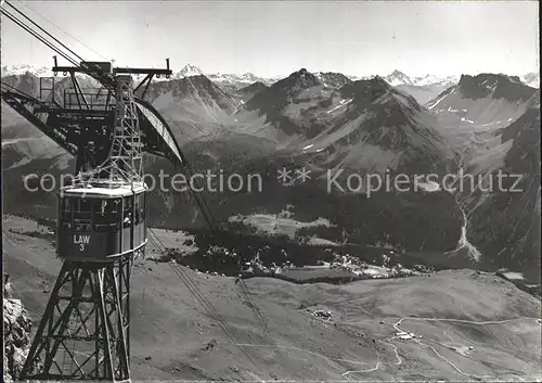 Seilbahn Arosa Weisshorn Furkahoerner Piz Linard  Kat. Bahnen