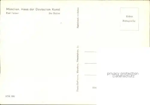 Verlag HDK Nr. 586 Paul Rosner Die Mutter  Kat. Verlage
