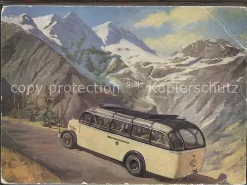 Postbus Grossglockner Hochalpenstrasse  Kat. Post