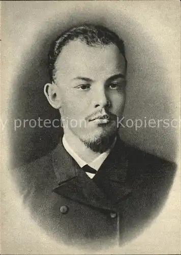 Politiker Wladimir Iljitsch Lenin as a student Samara 1890  Kat. Politik