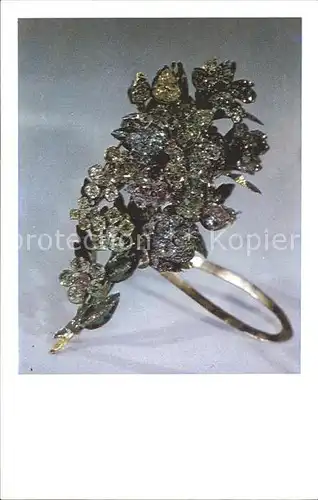 Schmuck Minor Bouquet 1750 Brillants Enamel USSR Diamond Fund Kat. Mode