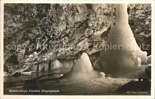 Hoehlen Caves Grottes Schellenberger Eishoehle Eingangshalle Foto L. Ammon Nr. 173 Kat. Berge
